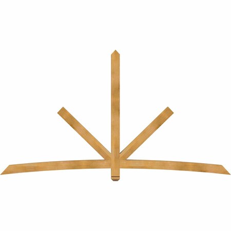 Ekena Millwork Alberta Rough Sawn Timber Gable Bracket, Western Red Cedar, 108"W x 58"H x 4"D x 4"F, 13/12 Pitch GBW108X58X0404ALB00RWR